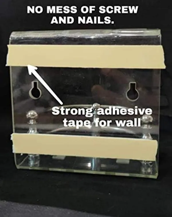Transparent_Wall_Mounted_Self_Adhesive_Acrylic_Toothbrush/Toothpaste_Holder_(_11.5_Cm_X_10.5_Cm_X_6_Cm_)