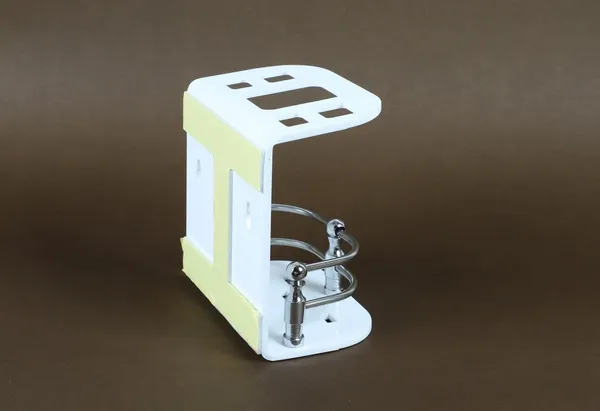 White_Wall_Mounted_Self_Adhesive_Acrylic_Toothbrush/Toothpaste_Holder_(_11.5_Cm_X_10.5_Cm_X_6_Cm_)