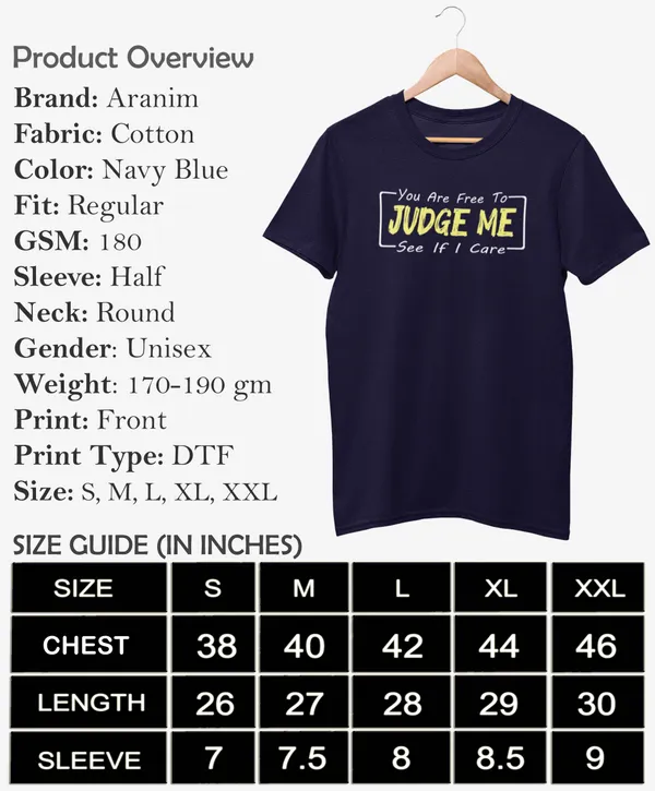 Navy_Blue_Round_Neck_Half_Sleeve_Regular_Fit_Solid_Funny_Slogan_Printed_Cotton_T-Shirt_for_Men_and_Women