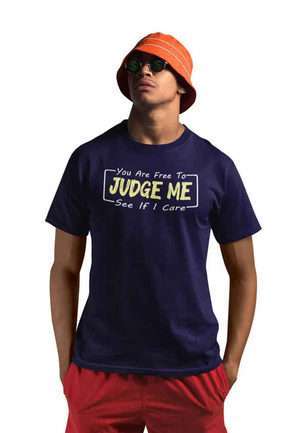 Navy_Blue_Round_Neck_Half_Sleeve_Regular_Fit_Solid_Funny_Slogan_Printed_Cotton_T-Shirt_for_Men_and_Women