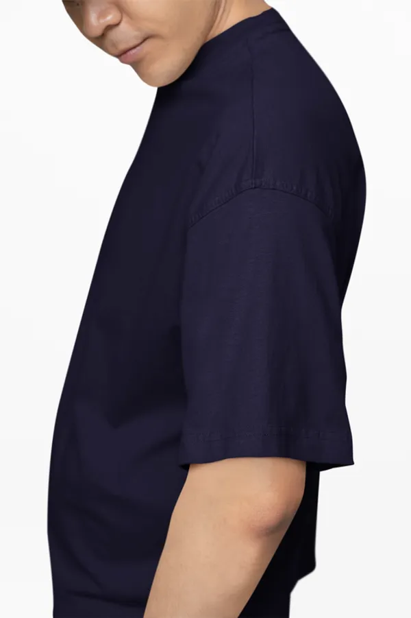 Navy_Blue_Unisex_Oversized_Plain_Cotton_T-Shirt