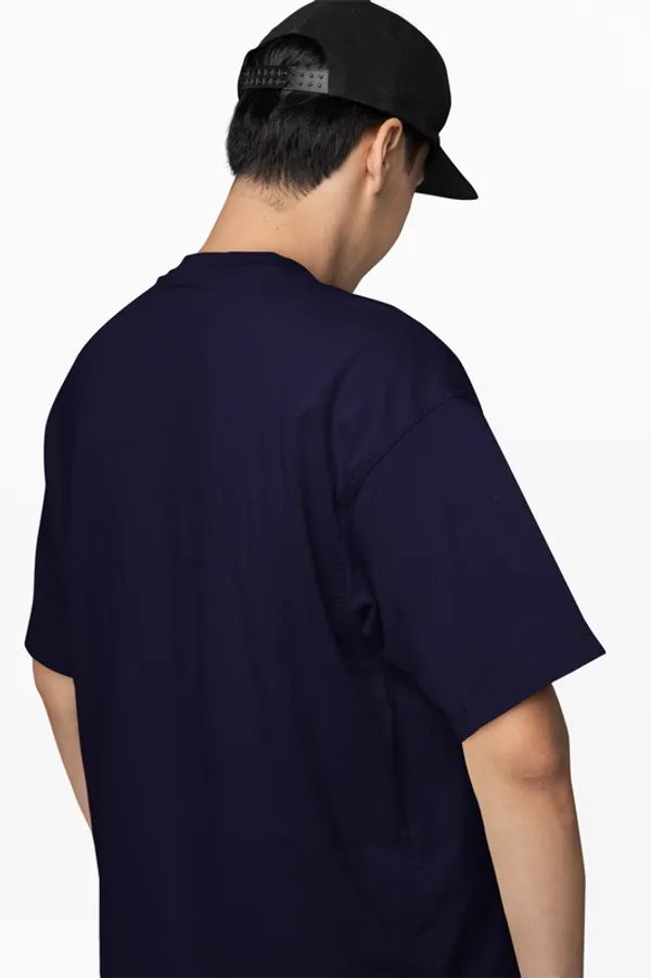 Navy_Blue_Unisex_Oversized_Plain_Cotton_T-Shirt