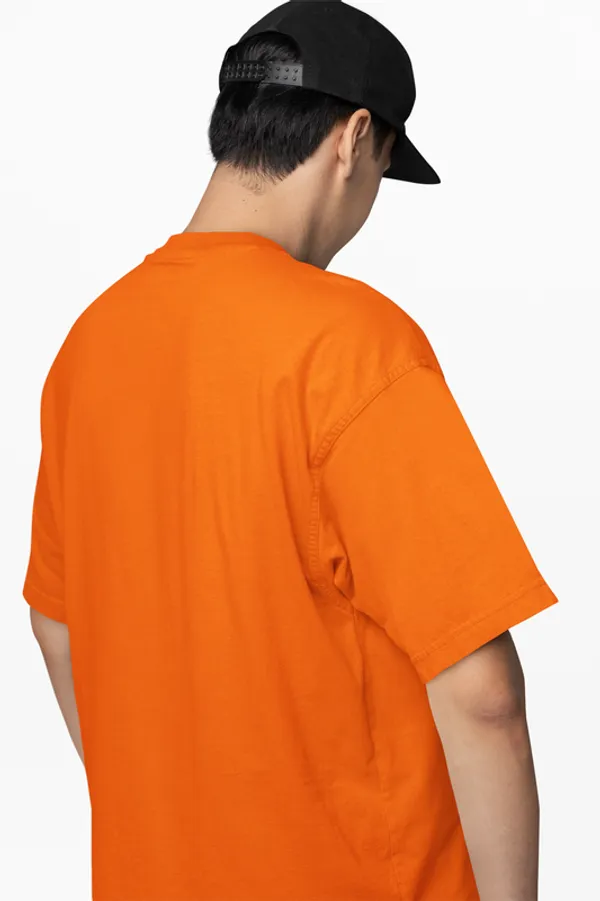 Orange_Unisex__Oversized_Plain_Cotton_T-Shirt