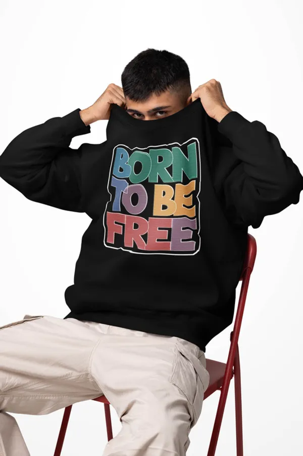 Born_To_Be_Free-_320_GSM_Black_Sweatshirt_for_Winterwear_for_Men