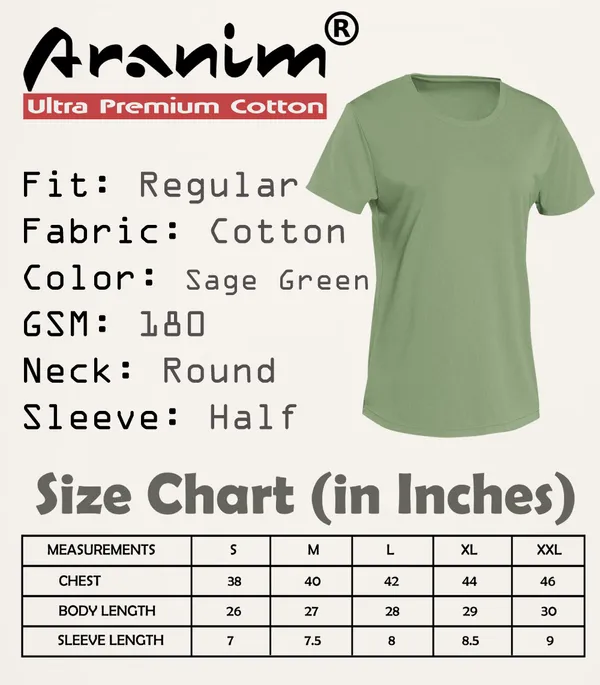 Sage_Green_Round_Neck_Half_Sleeve_Regular_Fit_Solid_Cotton_T-Shirt_for_Men_and_Women