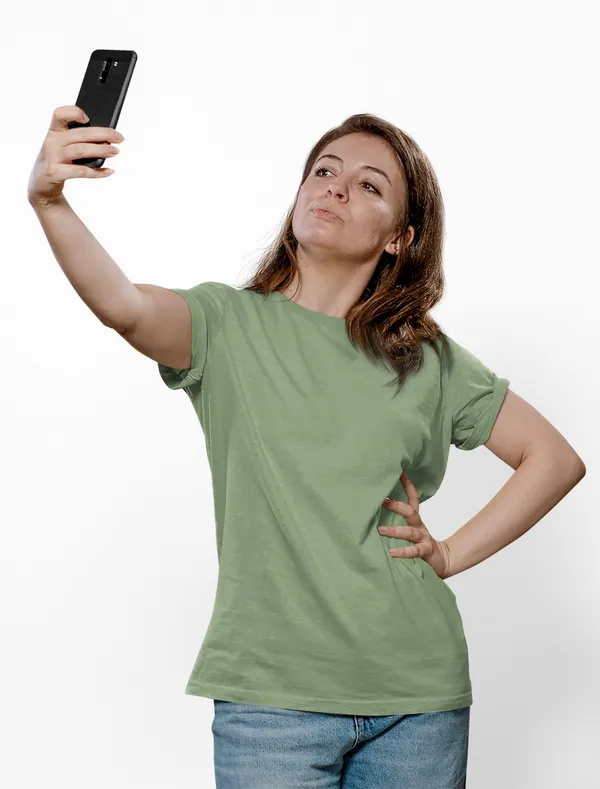 Sage_Green_Round_Neck_Half_Sleeve_Regular_Fit_Solid_Cotton_T-Shirt_for_Men_and_Women