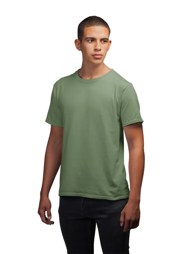 Sage_Green_Round_Neck_Half_Sleeve_Regular_Fit_Solid_Cotton_T-Shirt_for_Men_and_Women