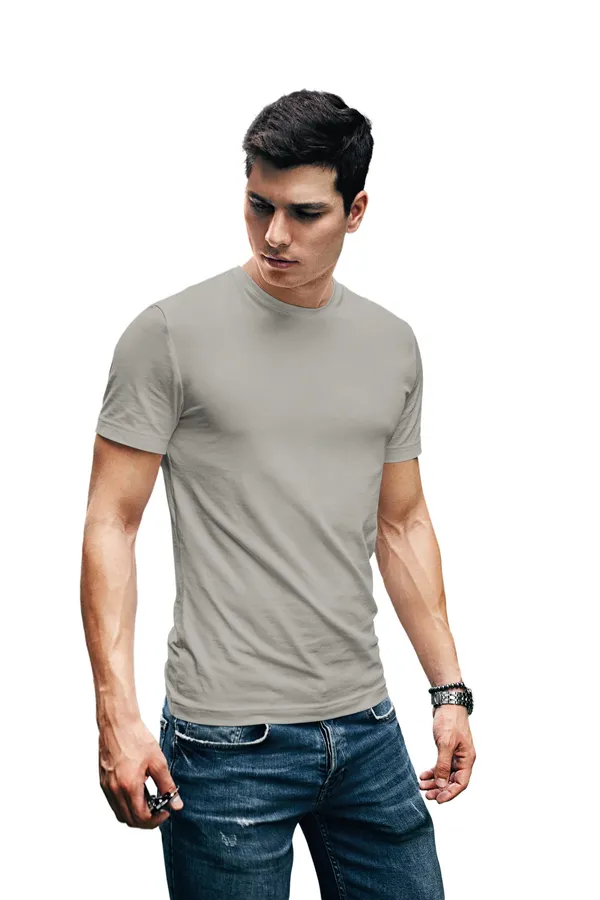 Steel_Grey_Round_Neck_Half_Sleeve_Regular_Fit_Solid_Cotton_T-Shirt_for_Men_and_Women