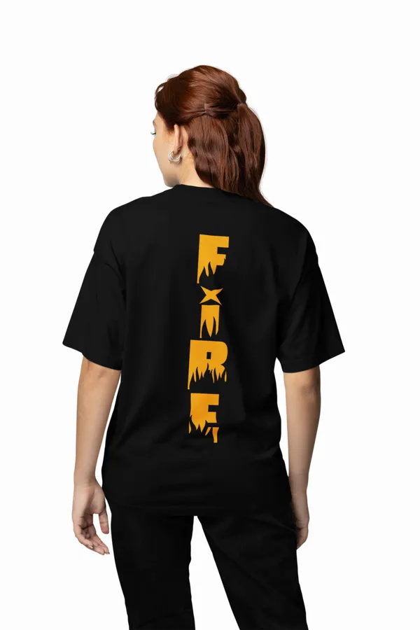 Black_Unisex_'Fire'_Beige__Oversized_Printed_Cotton_T-Shirt