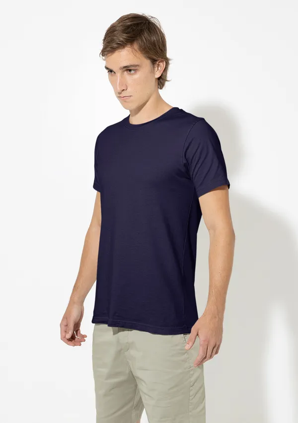 Navy_Blue_Round_Neck_Half_Sleeve_Regular_Fit_Solid_Cotton_T-Shirt_for_Men_and_Women