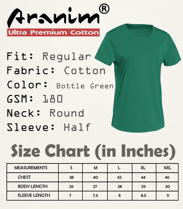 Bottle_Green_Round_Neck_Half_Sleeve_Regular_Fit_Solid_Cotton_T-Shirt_for_Men_and_Women