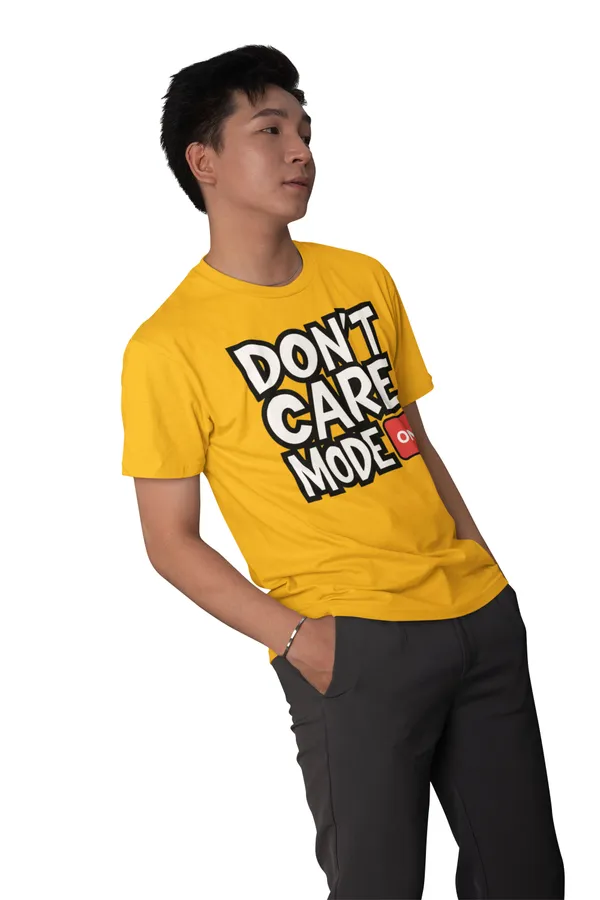 Aranim__'Don't_Care'_Beige__Regular_Fit_Printed_Cotton_T-Shirt_for_Men_and_Women