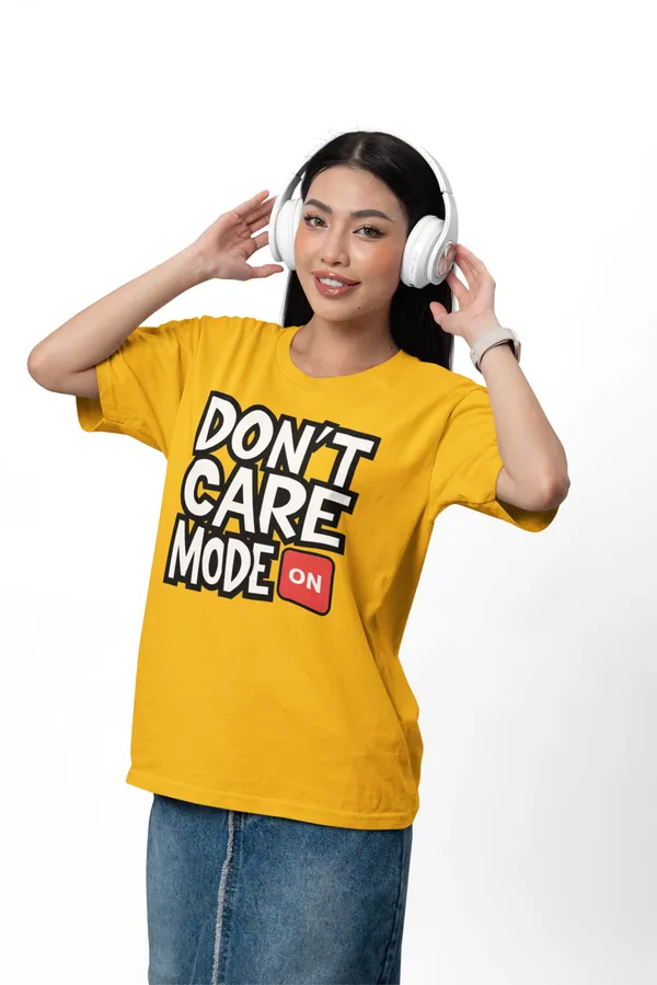 Aranim__'Don't_Care'_Beige__Regular_Fit_Printed_Cotton_T-Shirt_for_Men_and_Women
