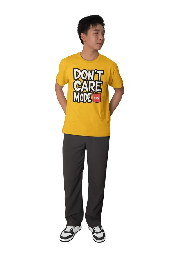 Aranim__'Don't_Care'_Beige__Regular_Fit_Printed_Cotton_T-Shirt_for_Men_and_Women