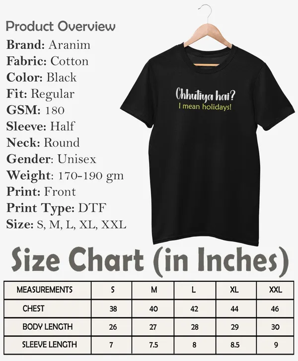 Black_Round_Neck_Half_Sleeve_Regular_Fit_Solid_Funny_Slogan_Printed_Cotton_T-Shirt_for_Men_and_Women
