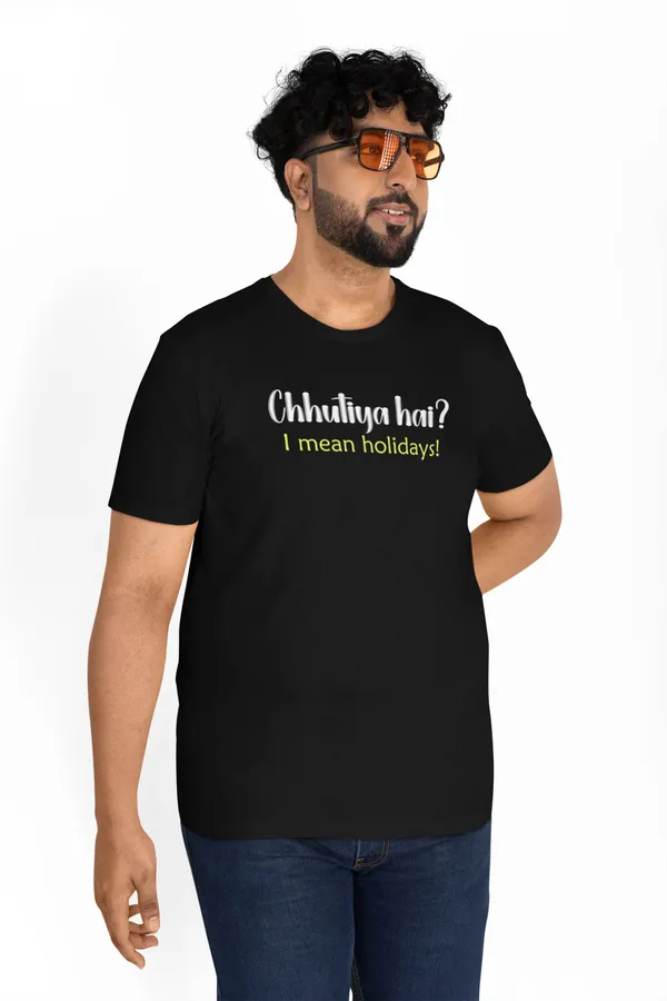 Black_Round_Neck_Half_Sleeve_Regular_Fit_Solid_Funny_Slogan_Printed_Cotton_T-Shirt_for_Men_and_Women