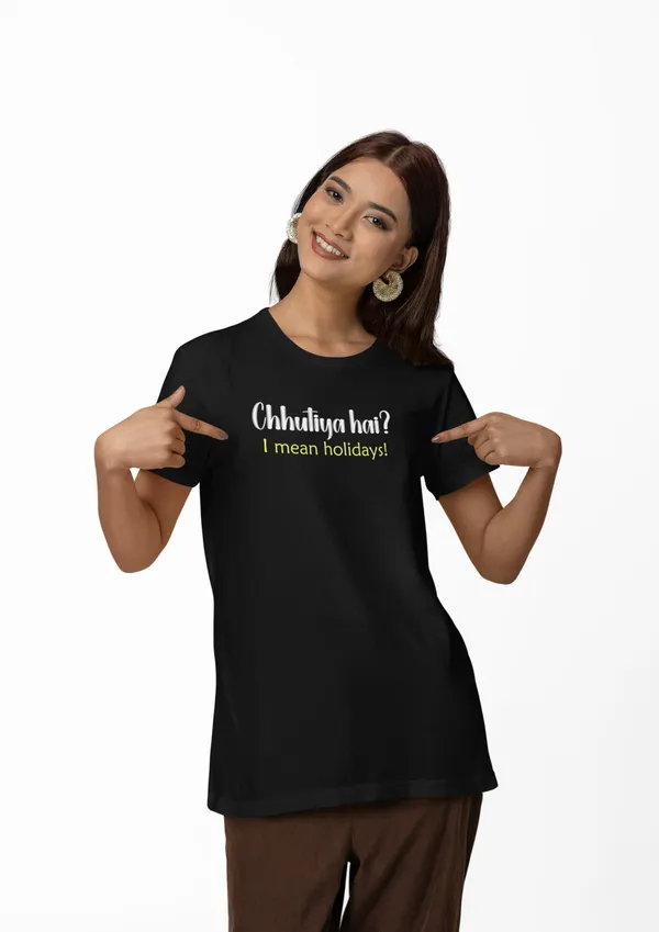Black_Round_Neck_Half_Sleeve_Regular_Fit_Solid_Funny_Slogan_Printed_Cotton_T-Shirt_for_Men_and_Women