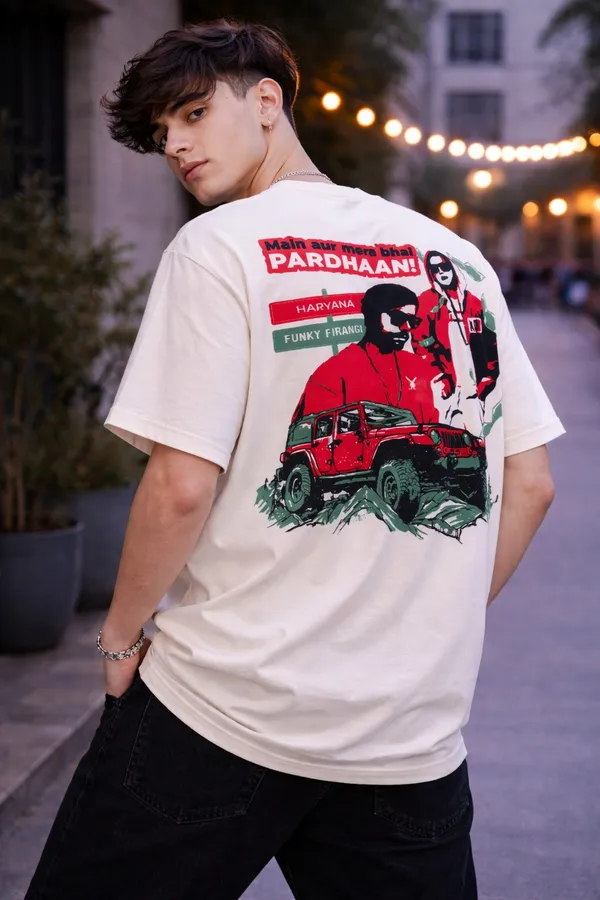 Men’s_Oversized_PARDHAAN_Haryana_Graphic_Back_Print_Cotton_T-Shirt_|_Funky_Firangi_Streetwear_Loose_Fit_Half_Sleeve_Round_Neck_Tee