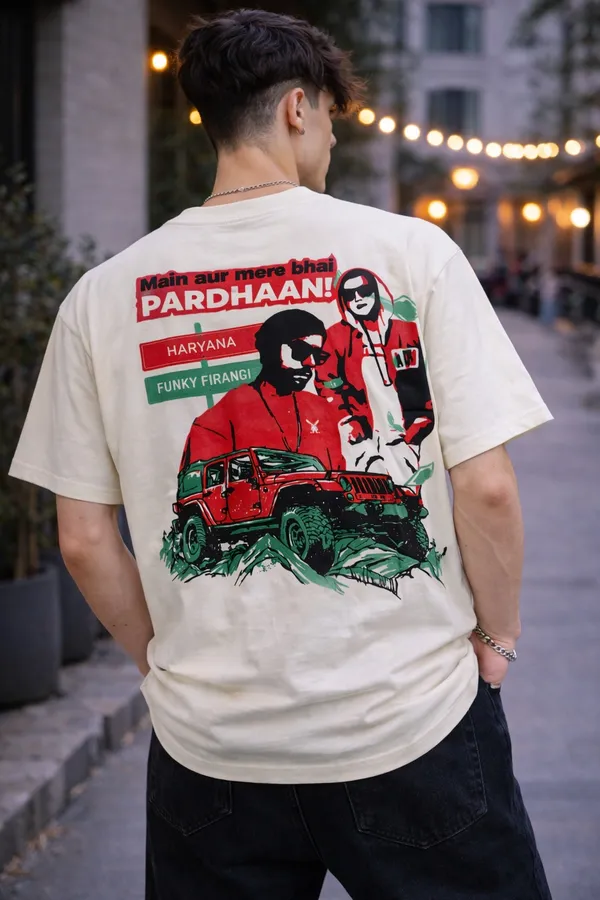 Men’s_Oversized_PARDHAAN_Haryana_Graphic_Back_Print_Cotton_T-Shirt_|_Funky_Firangi_Streetwear_Loose_Fit_Half_Sleeve_Round_Neck_Tee