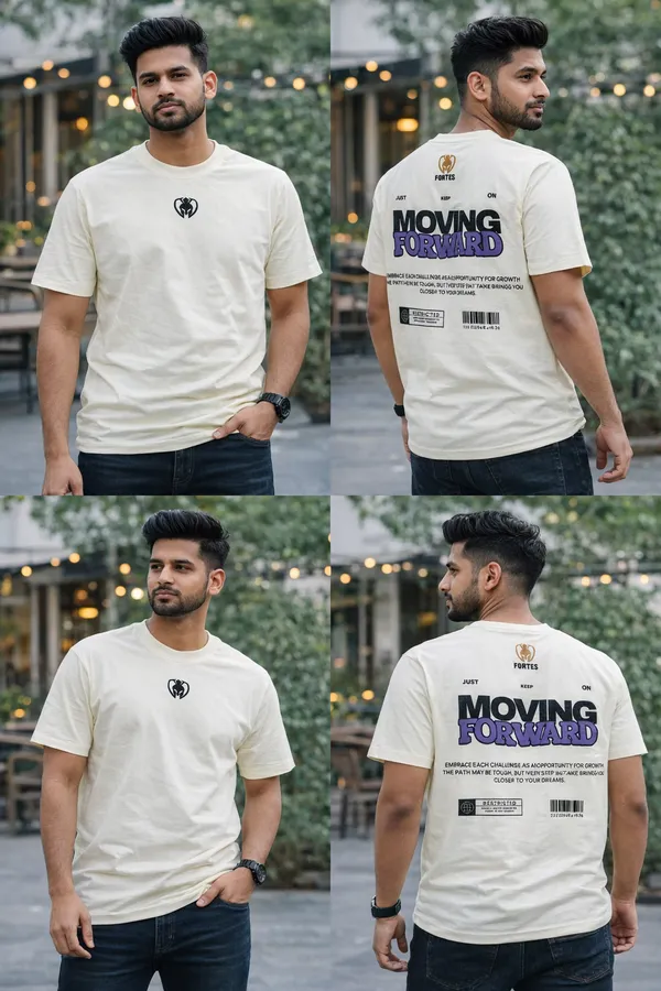 Men’s_Cream_Oversized_Graphic_Printed_T-Shirt_|_Moving_Forward_Back_Print_Cotton_Casual_Trendy_Half_Sleeve_Tee