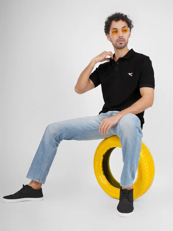 Men’s_Premium_Solid_Black_Polo_T-Shirt_|_Cotton_Blend_Half_Sleeve_Collar_T-Shirt_for_Casual_&_Smart_Wear