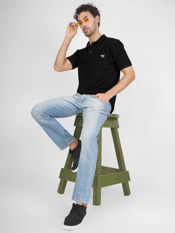 Men’s_Premium_Solid_Black_Polo_T-Shirt_|_Cotton_Blend_Half_Sleeve_Collar_T-Shirt_for_Casual_&_Smart_Wear