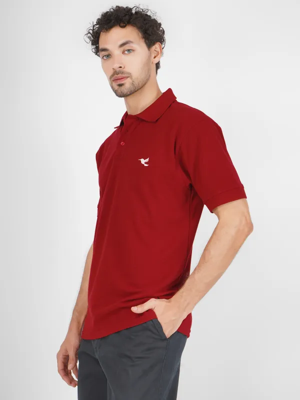 Men’s_Premium_Solid_Red_Polo_T-Shirt_|_Cotton_Blend_Half_Sleeve_Casual_Collar_T-Shirt_for_Men