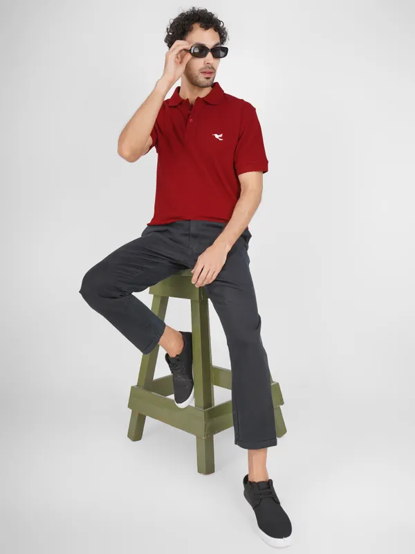 Men’s_Premium_Solid_Red_Polo_T-Shirt_|_Cotton_Blend_Half_Sleeve_Casual_Collar_T-Shirt_for_Men