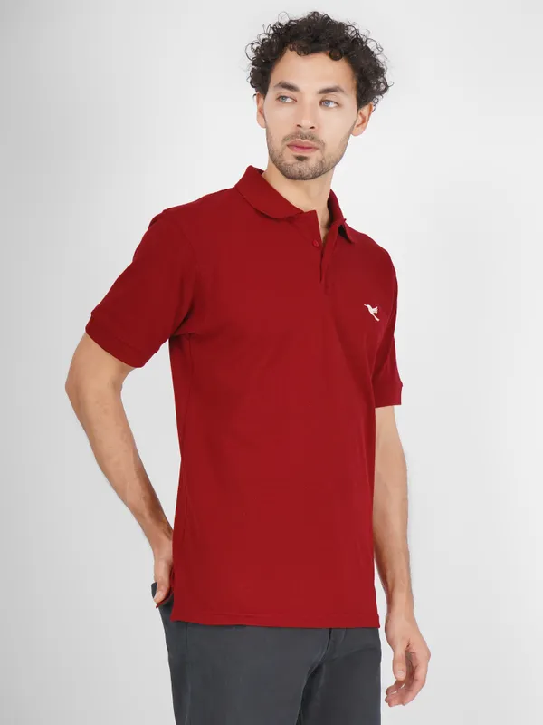 Men’s_Premium_Solid_Red_Polo_T-Shirt_|_Cotton_Blend_Half_Sleeve_Casual_Collar_T-Shirt_for_Men