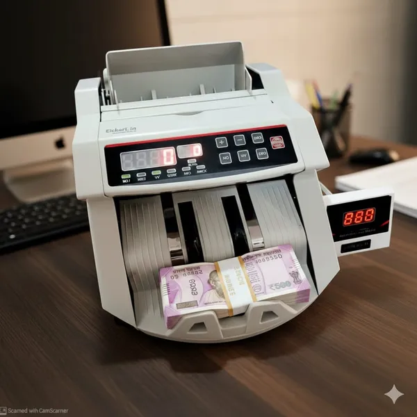 Elekart_Currency_Counting_Machine,_can_Count_INR_OR_USD,UV/MG_Counterfeit_Notes_Detection_for_INR_with_External_Display(1_Year_Manufacturer_Warranty)