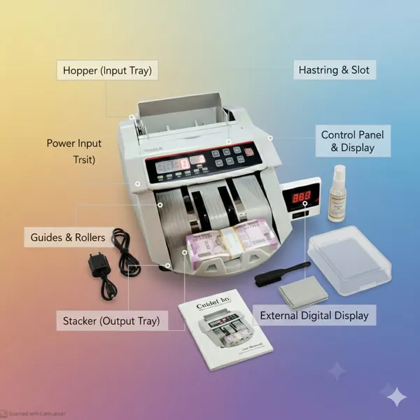 Elekart_Currency_Counting_Machine,_can_Count_INR_OR_USD,UV/MG_Counterfeit_Notes_Detection_for_INR_with_External_Display(1_Year_Manufacturer_Warranty)