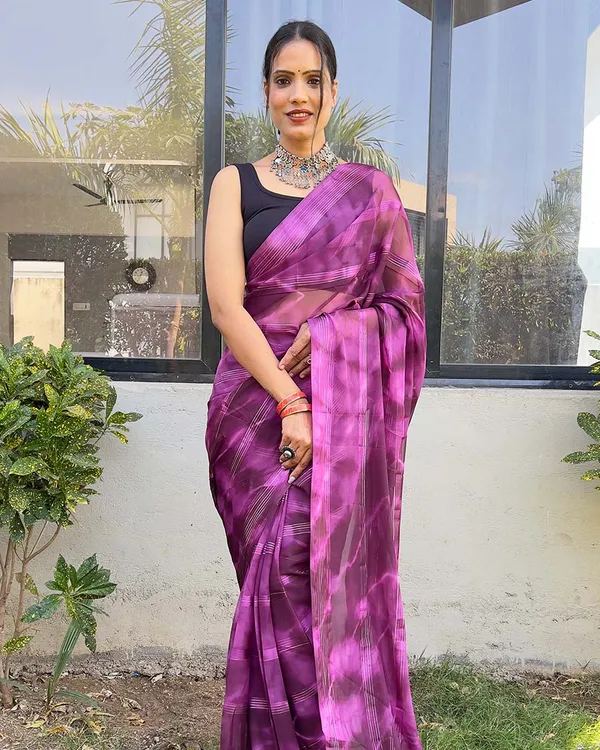 Purple_color_1-Minute_Ready_To_Wear_Naylon_Saree_With_Blouse_Piece