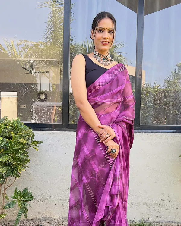 Purple_color_1-Minute_Ready_To_Wear_Naylon_Saree_With_Blouse_Piece