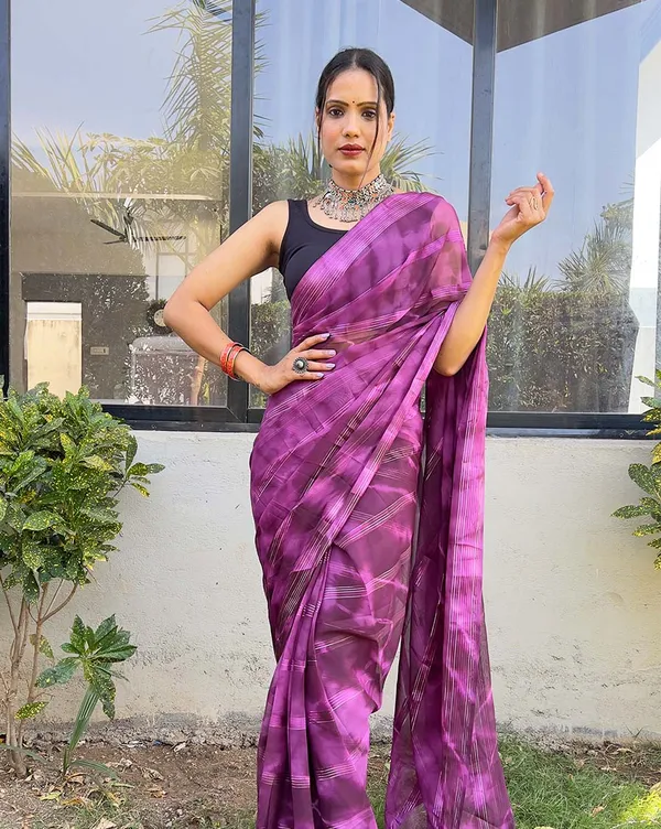 Purple_color_1-Minute_Ready_To_Wear_Naylon_Saree_With_Blouse_Piece