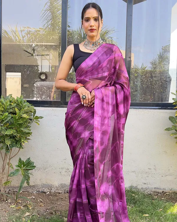 Purple_color_1-Minute_Ready_To_Wear_Naylon_Saree_With_Blouse_Piece