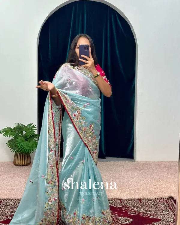 Wonderful_Sky_Embroidery_Work_Jimmy_Choo_Silk_Saree_With_Surreptitious_Blouse_Piece