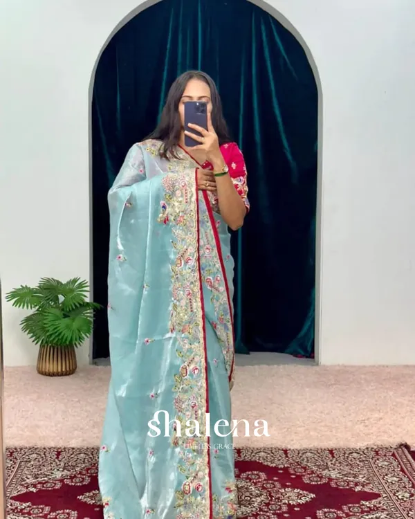 Wonderful_Sky_Embroidery_Work_Jimmy_Choo_Silk_Saree_With_Surreptitious_Blouse_Piece