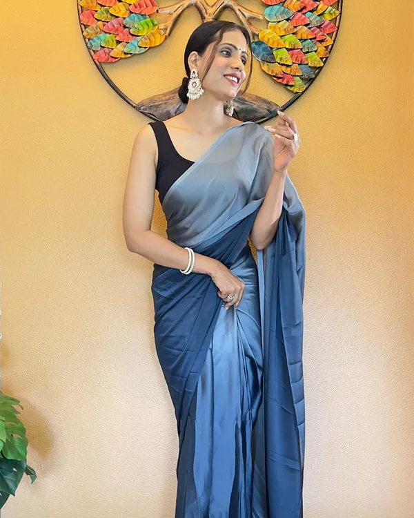 Blue_Color_1-Minute_Ready_To_Wear_Chiffon_Saree_With_Blouse_Piece