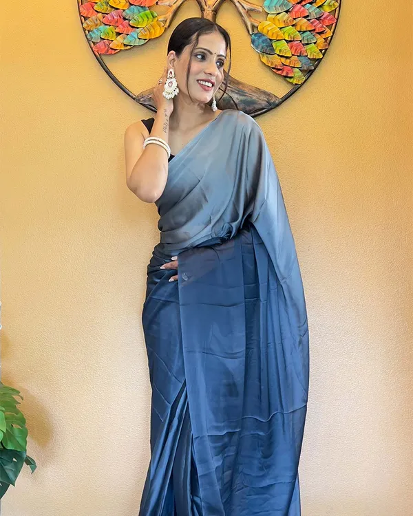 Blue_Color_1-Minute_Ready_To_Wear_Chiffon_Saree_With_Blouse_Piece