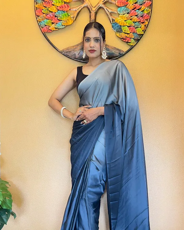 Blue_Color_1-Minute_Ready_To_Wear_Chiffon_Saree_With_Blouse_Piece