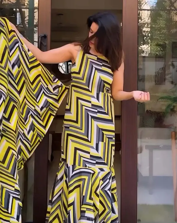 Yellow_Color_1-Minute_Ready_To_Wear_Georgette_Saree_With_Blouse_Piece