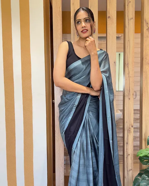Rama_Color_1-Minute_Ready_To_Wear_Naylon_Saree_With_Blouse_Piece