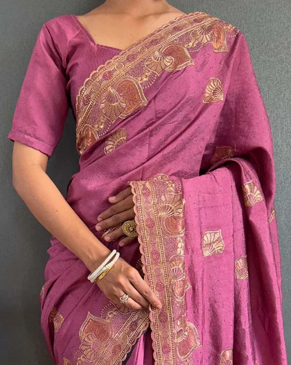 Light_purple_Color_1_-_Minute_Ready_to_Wear_Vichitra_silk_Saree_with_Unstitch_Blouse_Piece