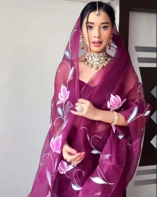 Purple_Color_1-Minute_Ready_To_Wear_Organza_Saree_With_Blouse_Piece