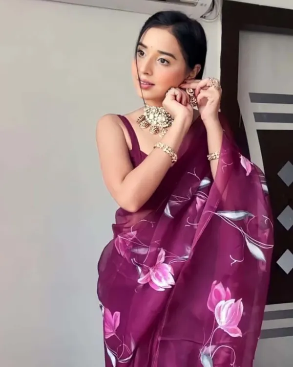 Purple_Color_1-Minute_Ready_To_Wear_Organza_Saree_With_Blouse_Piece