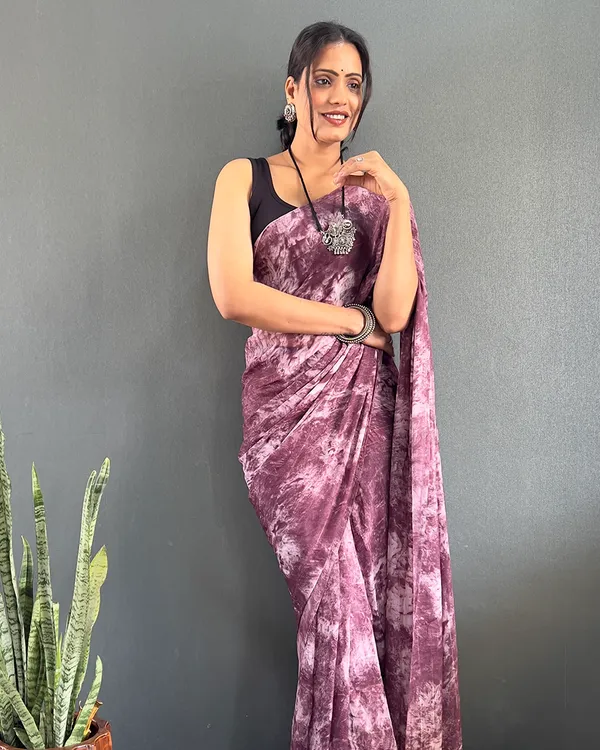 Purple_Color_1-Minute_Ready_To_Wear_Georgette_Saree_With_Blouse_Piece