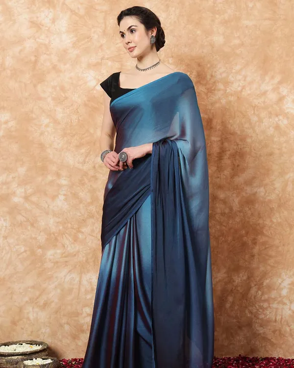 Rama_Color_1-Minute_Ready_To_Wear_Naylon_Saree_With_Blouse_Piece