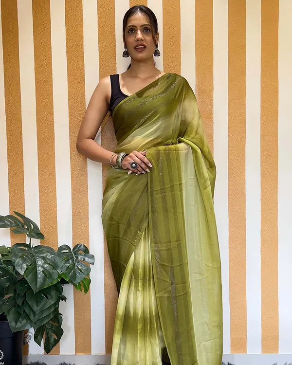 Mahendi_Color_1-Minute_Ready_To_Wear_Naylon_Saree_With_Blouse_Piece