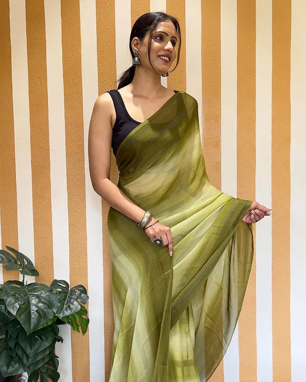 Mahendi_Color_1-Minute_Ready_To_Wear_Naylon_Saree_With_Blouse_Piece