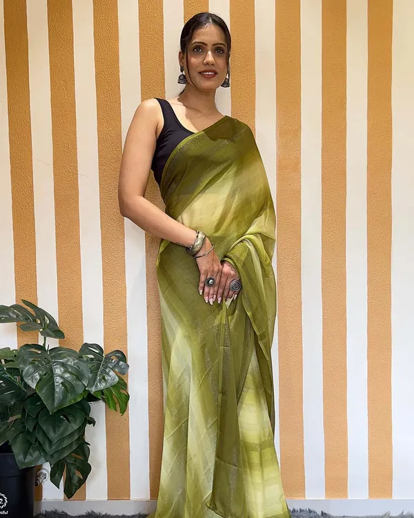 Mahendi_Color_1-Minute_Ready_To_Wear_Naylon_Saree_With_Blouse_Piece